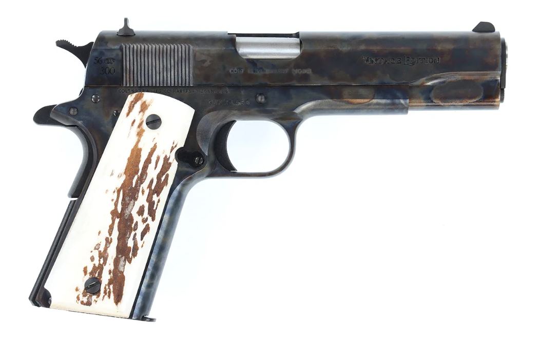 CNC FIREARMS 1911 Vintage Limited Edition 45 ACP 5" 7+1 Pistol | Case Hardened + Stag Grips