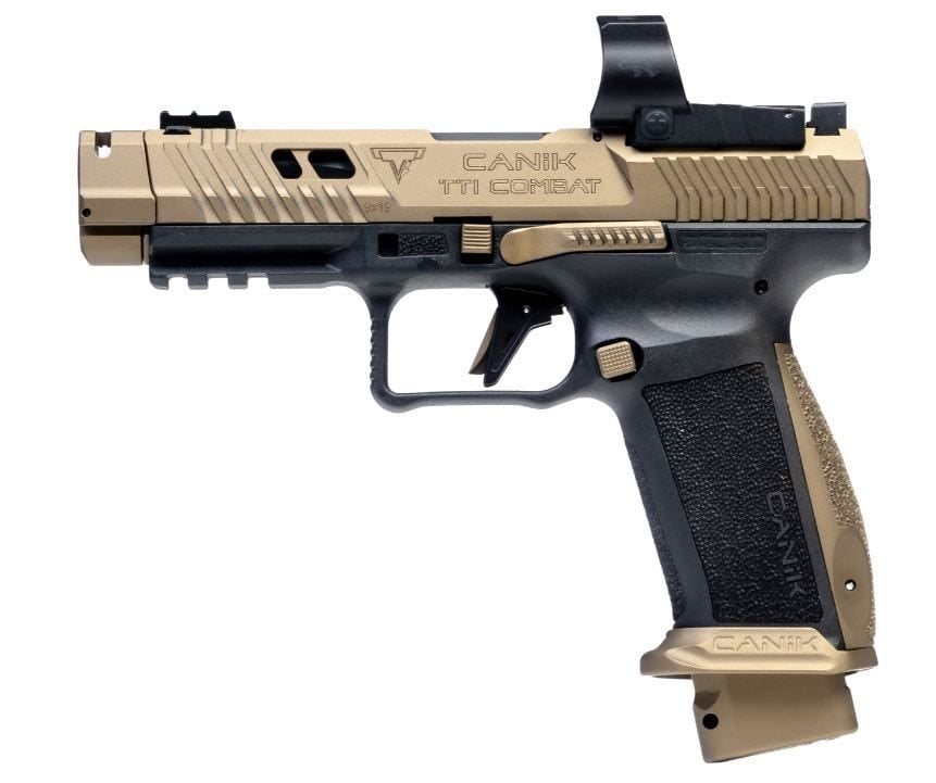 CANIK TTI Taran Tactical Combat 9mm 4.6" 18rd - Black / Gold