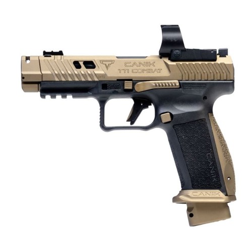 CANIK TTI Taran Tactical Combat 9mm 46 18rd  Black  Gold
