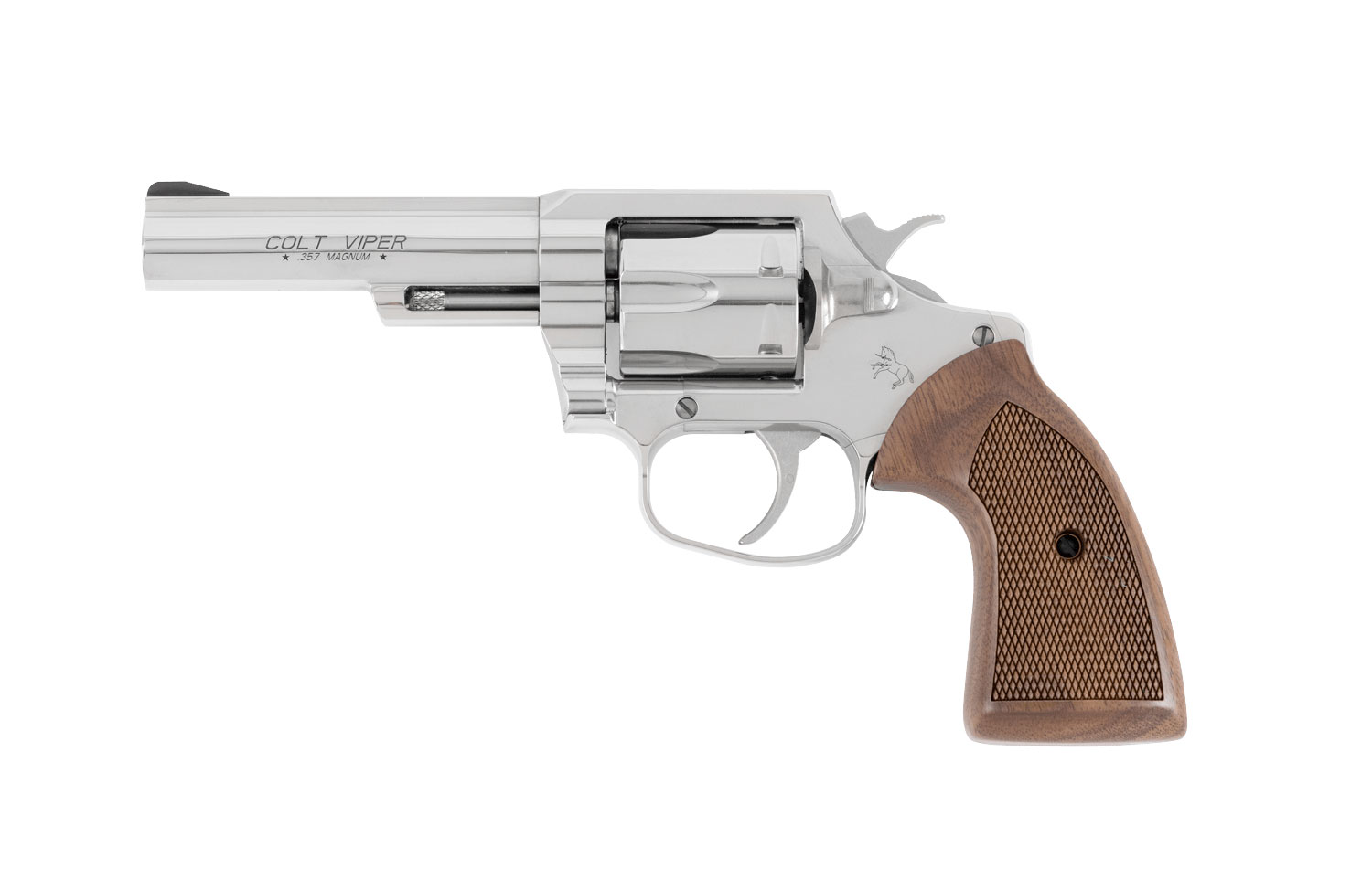 COLT Viper 4.25” 357 Mag 6rd Revolver w/ Walnut Grips - Stainless