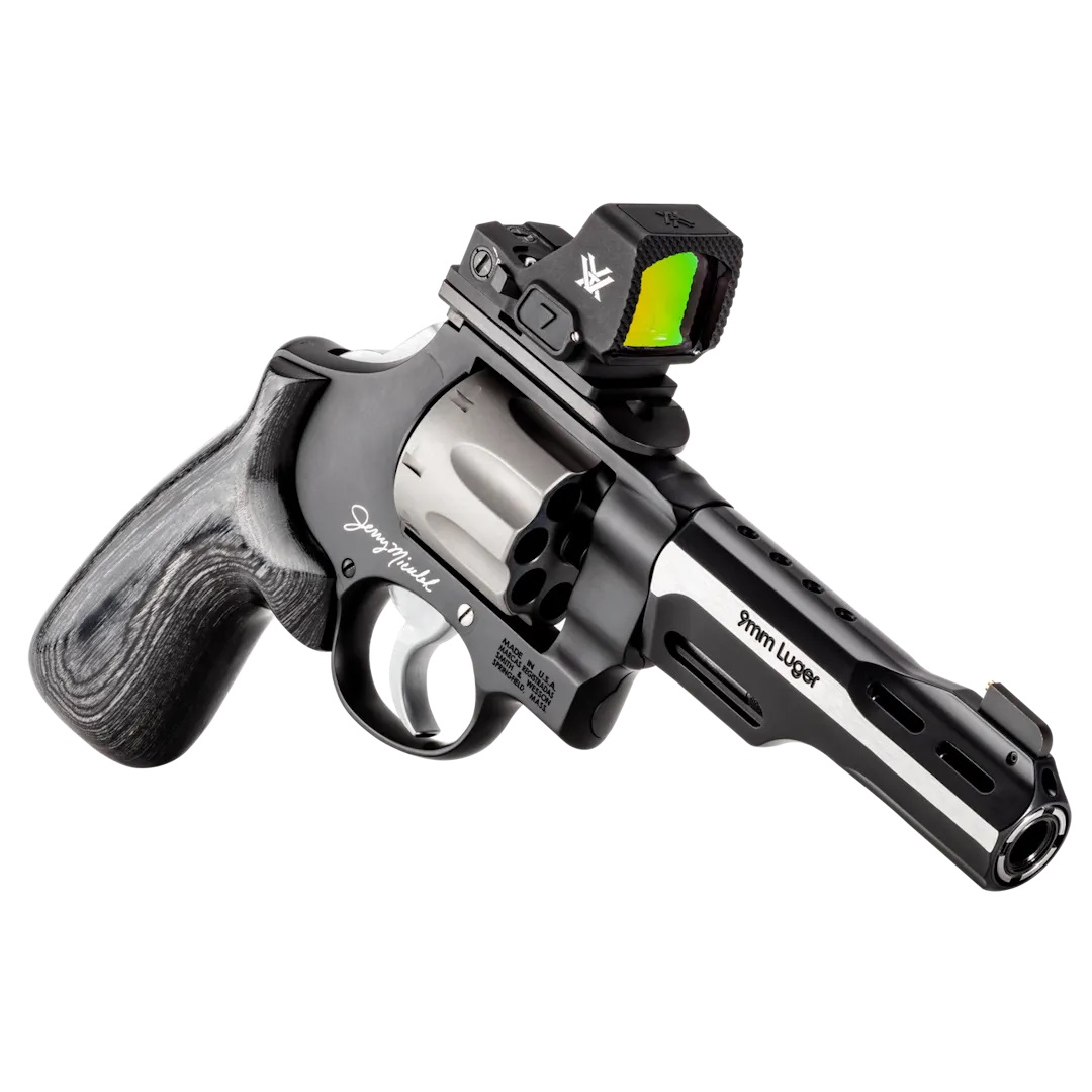 SMITH & WESSON 327 WR Jerry Miculek World Record 9mm 5" 8rd Revolver + Vortex Compdot | Black