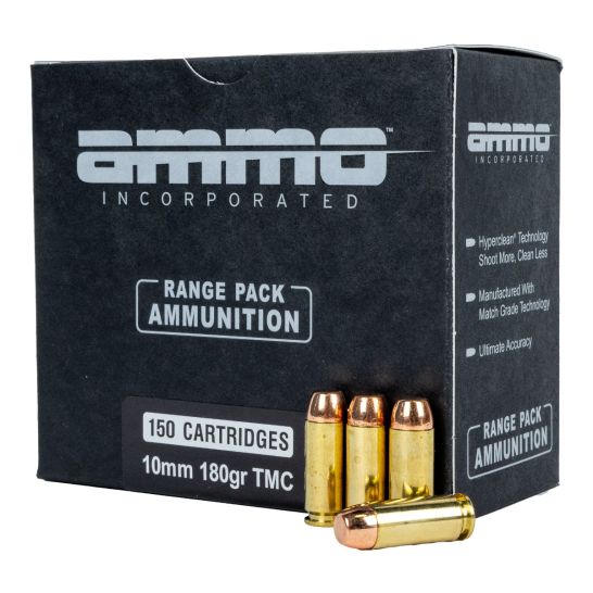 Ammo Inc AMMO 10mm Auto 180Gr TMC Signature Target 150rd
