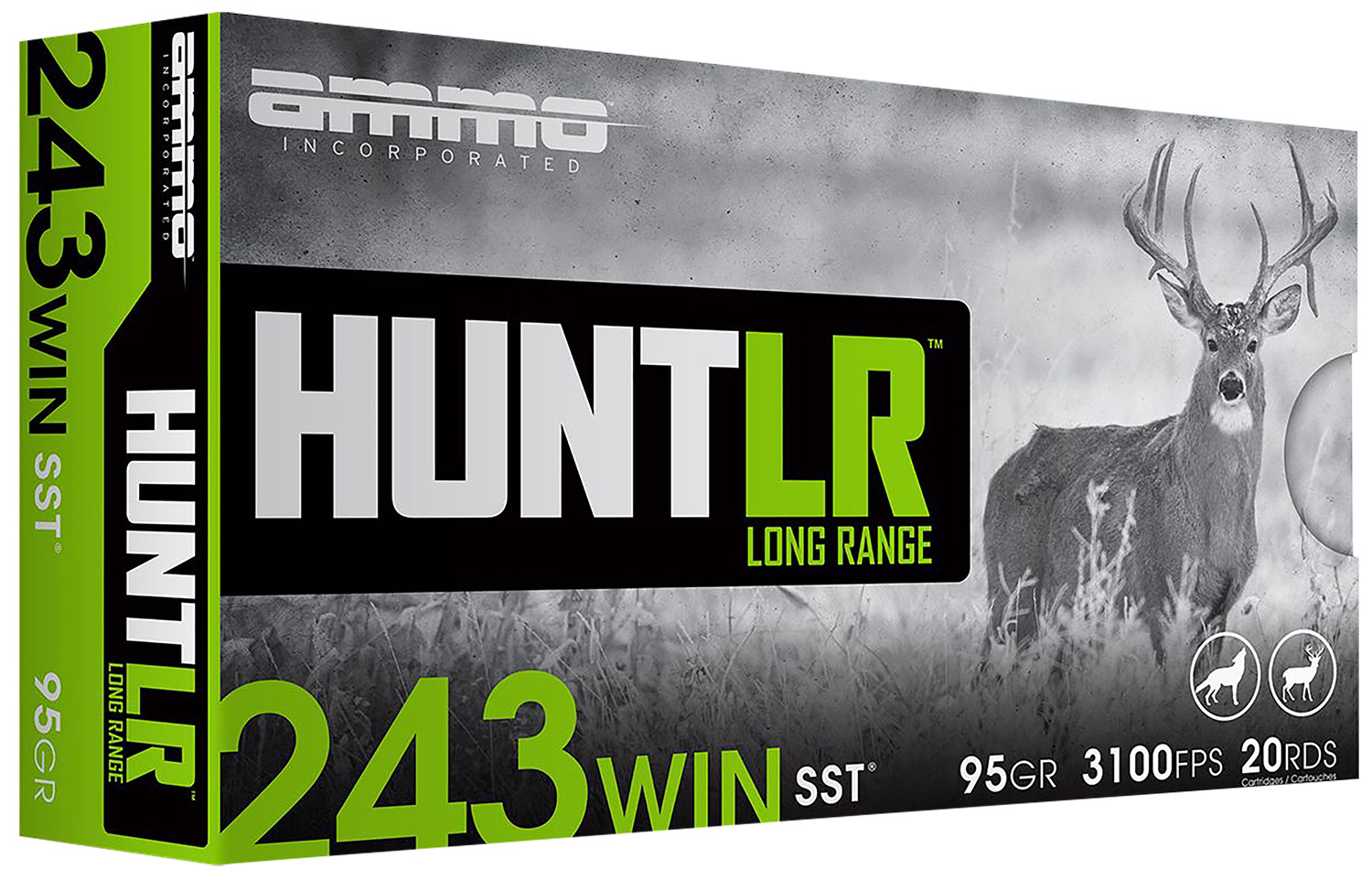 Ammo Inc AMMO 243 Win 95Gr SST Hunt LR 20rd