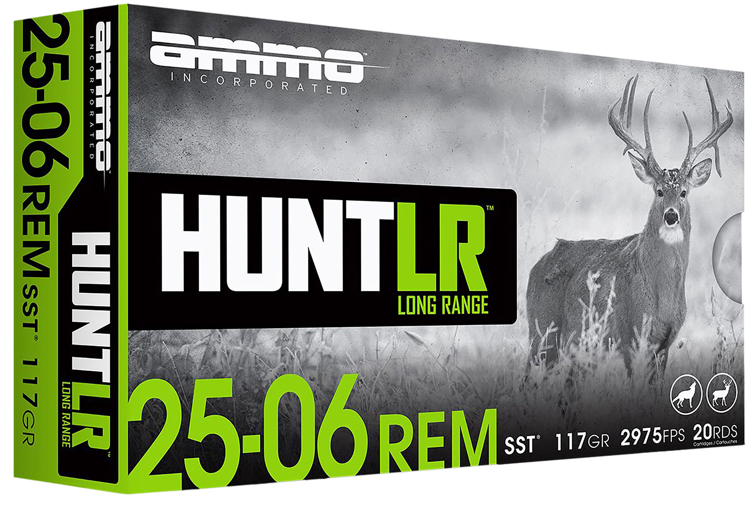 Ammo Inc AMMO 25-06 Rem 117Gr SST Hunt LR 20rd