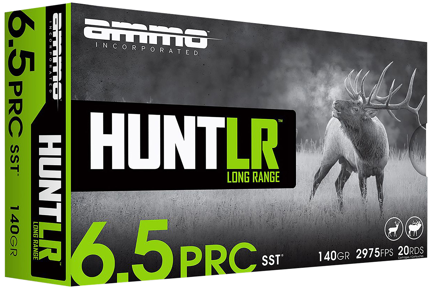 Ammo Inc AMMO 6.5 PRC 140Gr SST Hunt LR 20rd