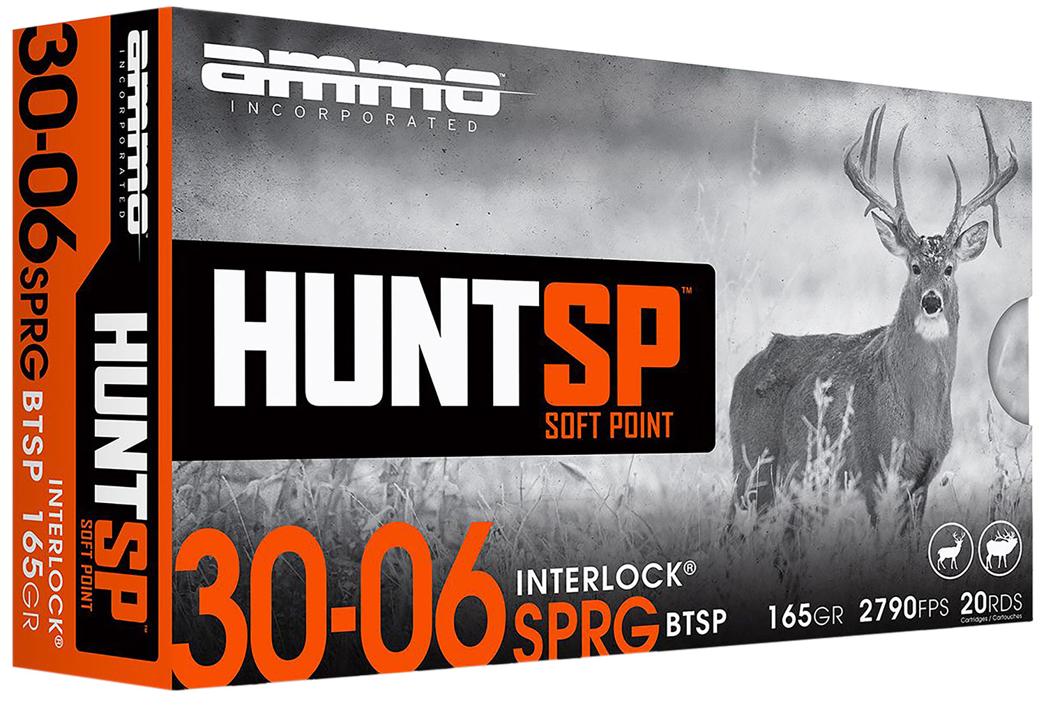 Ammo Inc AMMO 30-06 Sprg 165Gr Hunt SP 20rd
