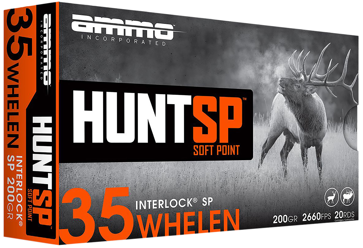 Ammo Inc Ammo Huntsp Amo 35 Whelen 200GR Interlock SP 20RD 10 Box Case