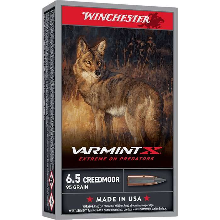 Winchester Repeating Arms Winchester Varmint X 6.5 Creedmoor 95GR Xp 20RD 10 Box Case