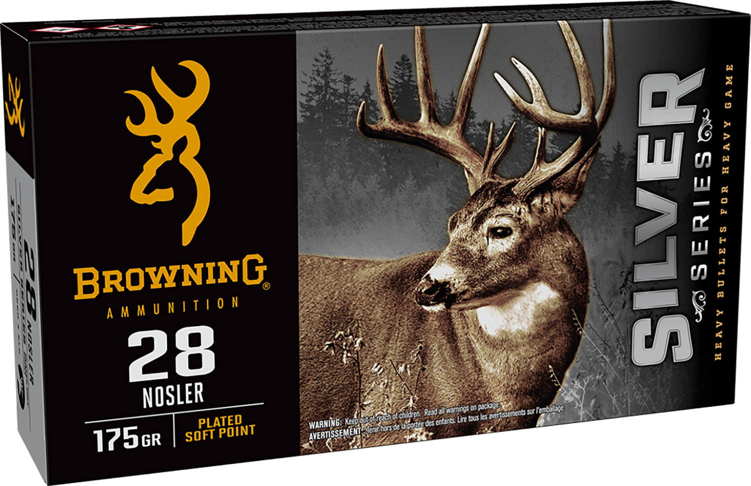 Browning BROWNING AMMO 28 Nosler 175 SP Browning Silver Series 20rd
