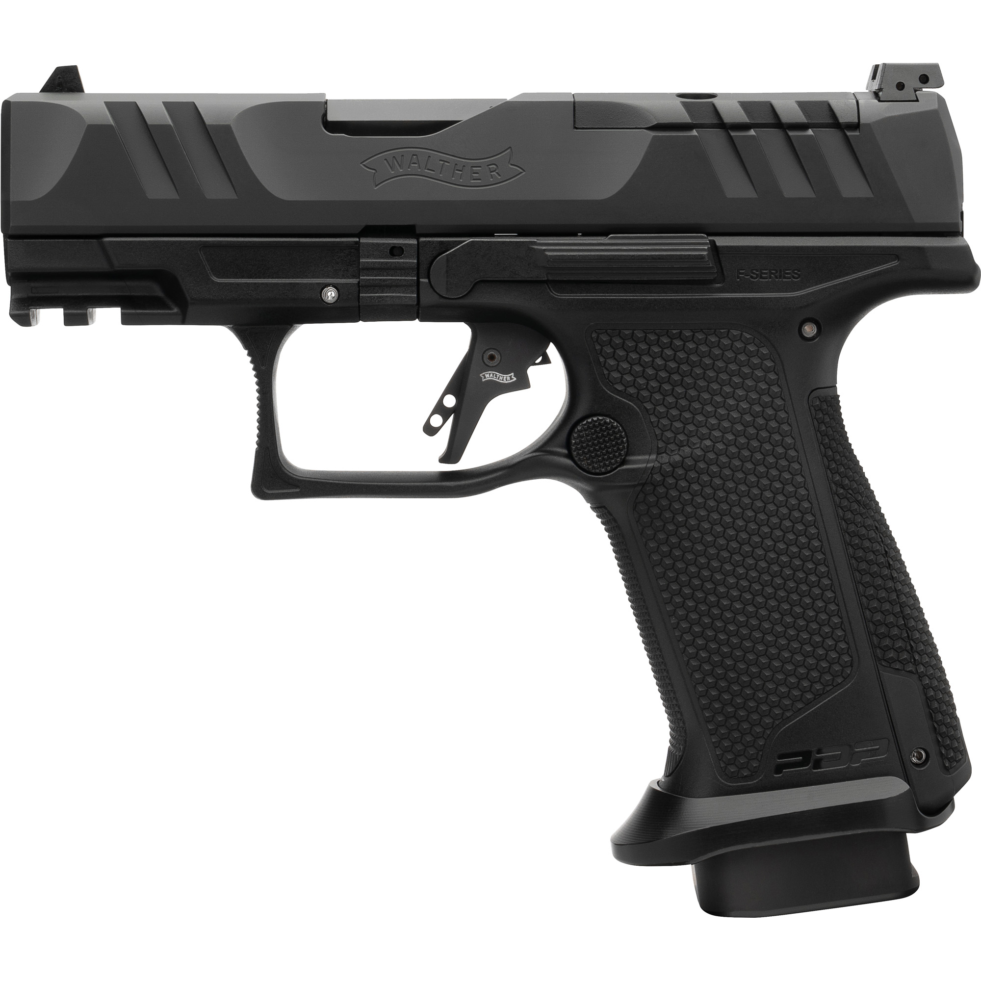 Walther 4796042 PDP F-Series PRO 3.5″ FS, Optic Ready, 3 -18 Round Magazines, Adjustable Rear Sight, Dynamic Performance Trigger, Black Polymer Frame
