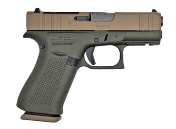 Glock GLOCK G43X 9mm G43X 3.4" 10rd - OD Green
