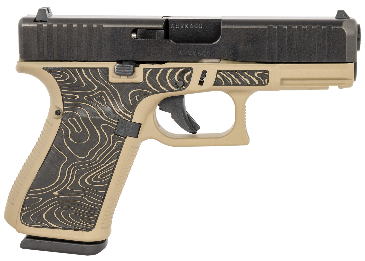 Glock Glock G19 Gen 5 Flat Dark Earth w/Topography Grip