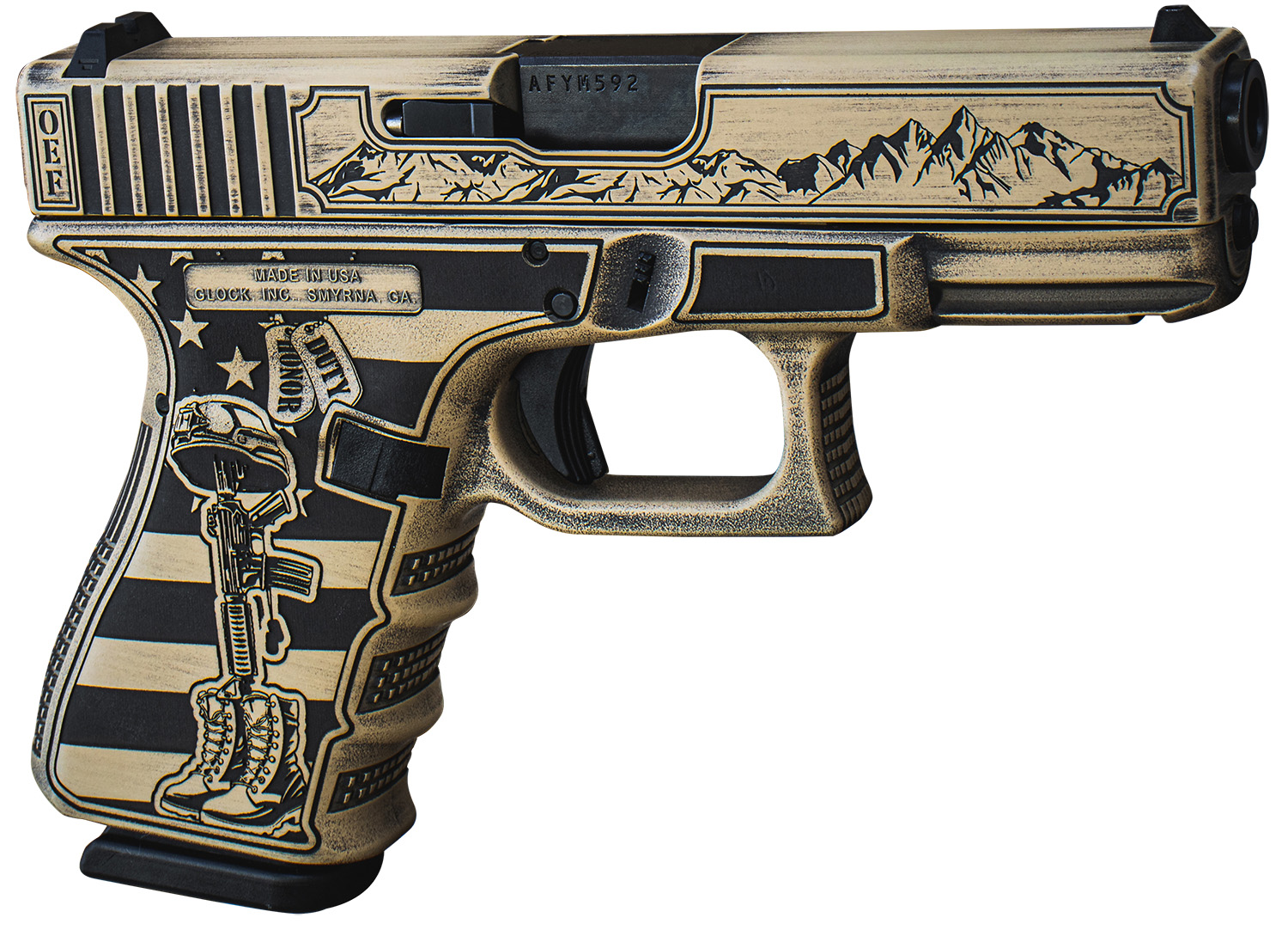Glock GLOCK G19 9mm 4" 15rd - Tan