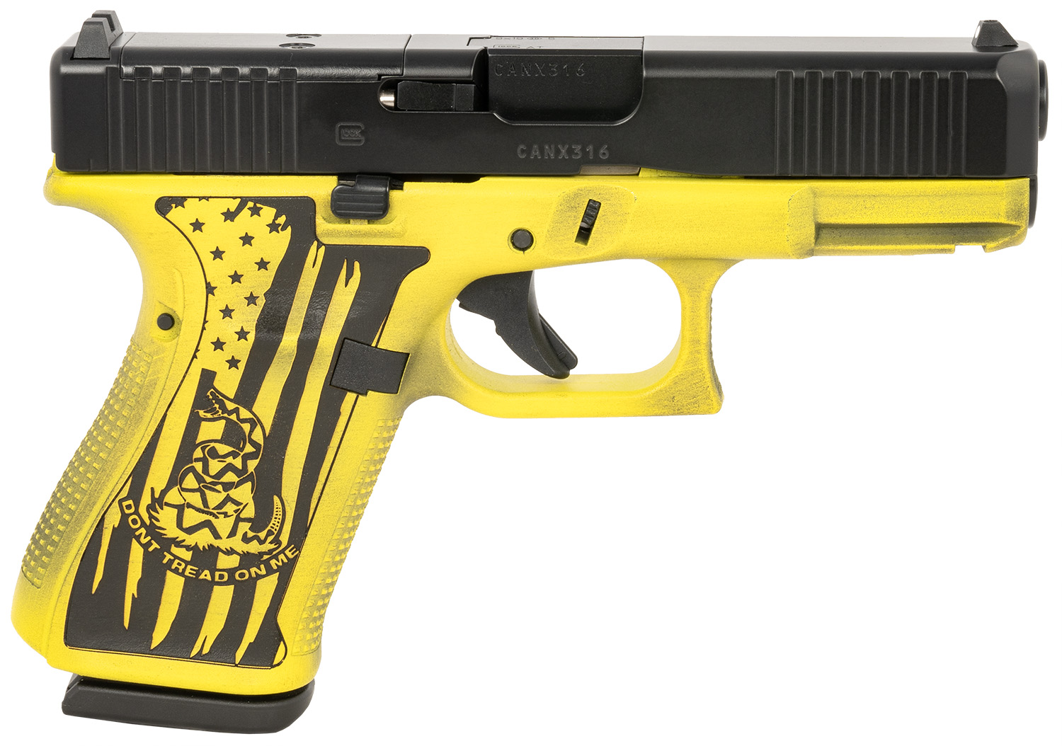 Glock GLOCK G19 9mm 4" 15rd - Black / Yellow