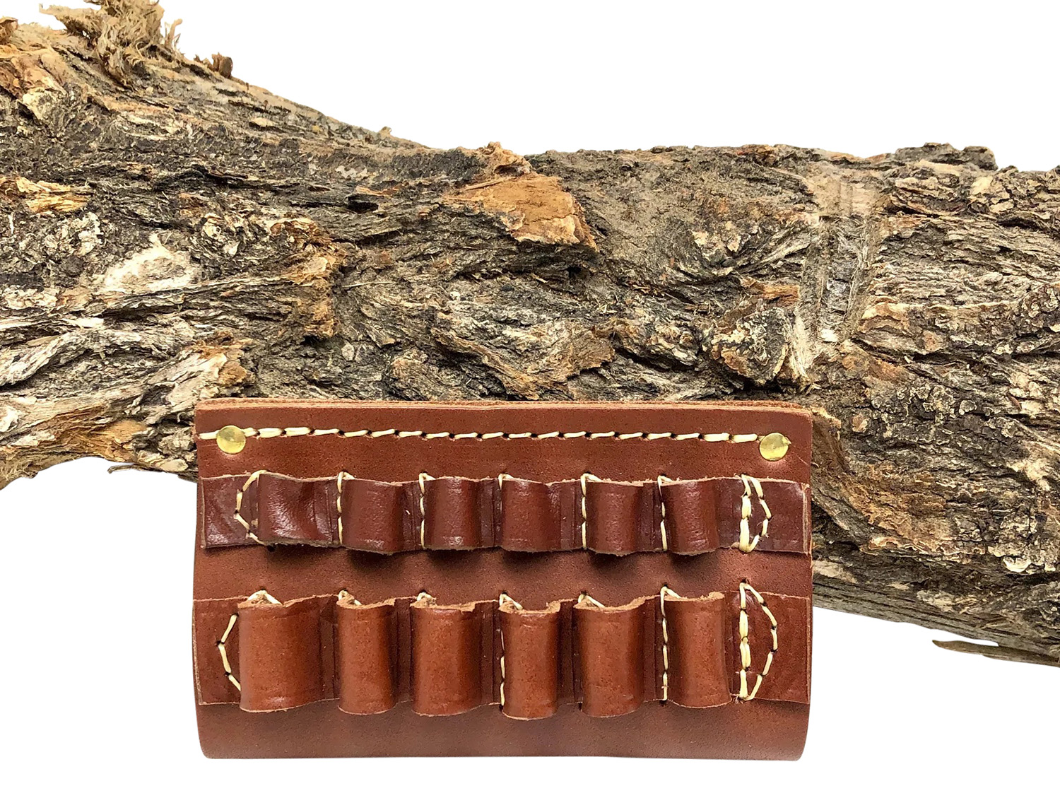 HUNTER COMPANY HUNTER COMPANY Cartridge Belt Slide Chestnut Tan 375 Cal 6rd 2"