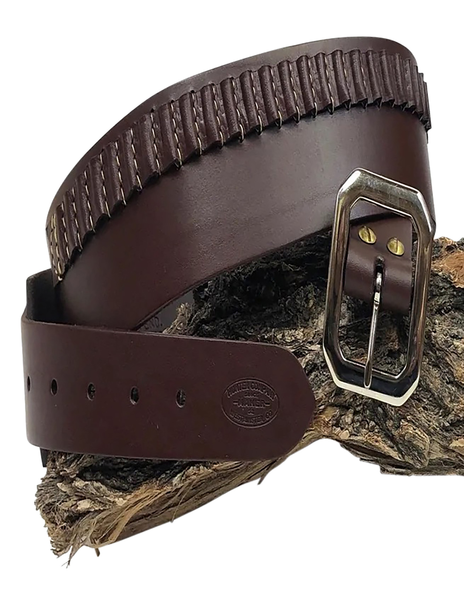 HUNTER COMPANY HUNTER COMPANY Cartridge Belt Chestnut Tan Leathr 45Cal 25rd Ambi