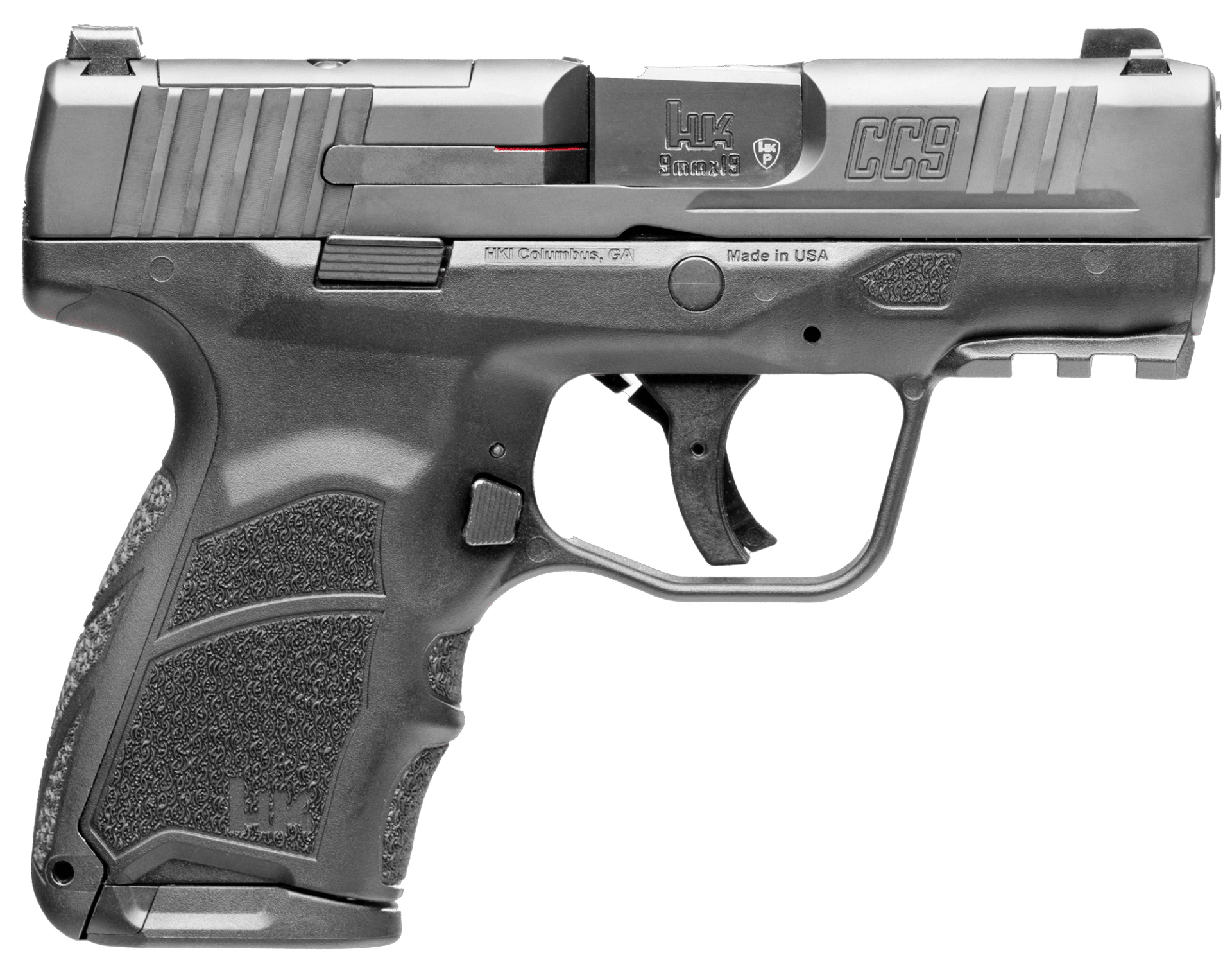 HK USA CC9 9mm 3.3" 10/12rd Optic Ready - Black