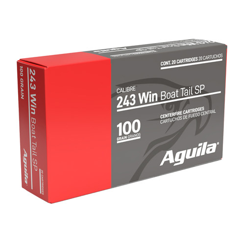 AGUILA AMMO 243 Win 100 Grain Soft Point 20rd