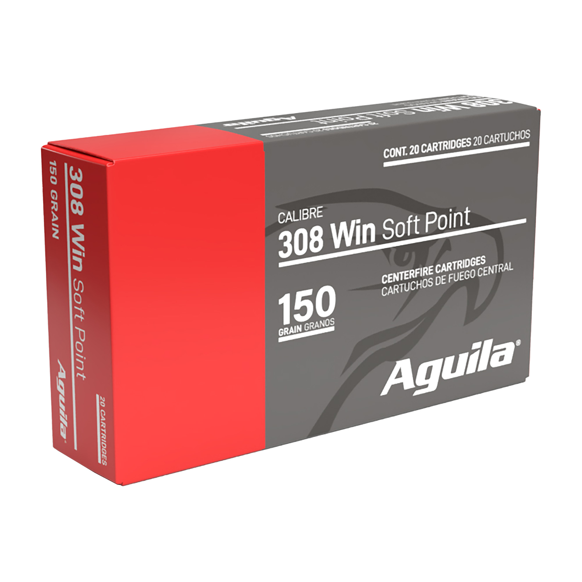Aguila Aguila 8090AG 308 Win 150 GR Interlock Boat Tail Soft Point 20 Per Box 10 Case