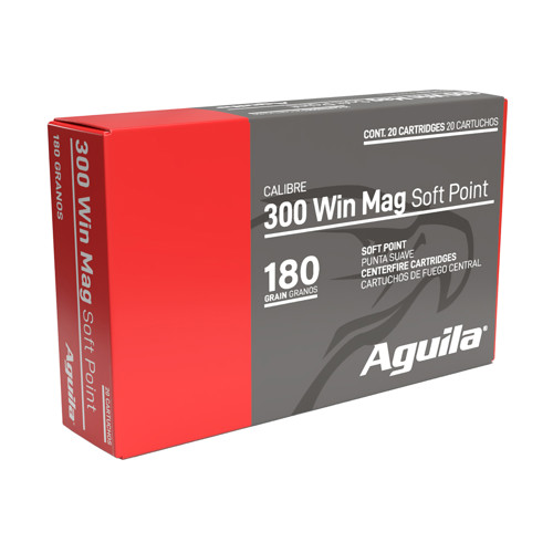 AGUILA AMMO 300 Win Mag 180 Grain Soft Point 20rd