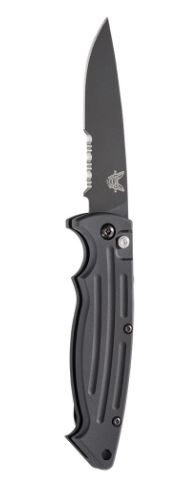 Benchmade BENCHMADE Mini Reflex II 3.17" DropPoint Coated SerratedEdge