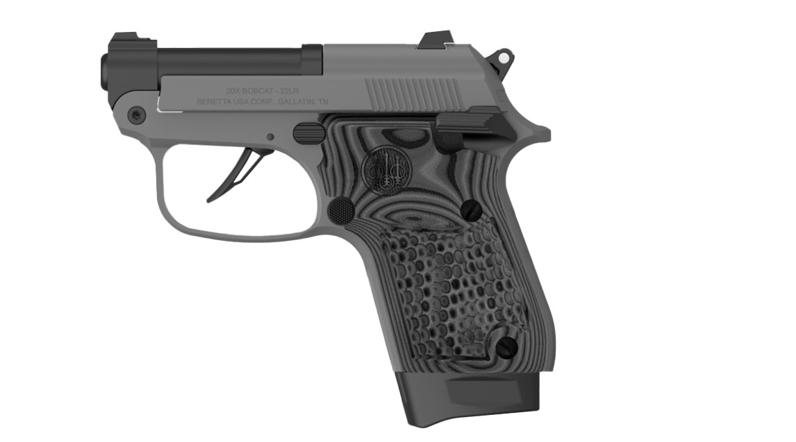 Beretta USA J20X22R8M2 20X Bobcat You’re On Your Own 22 LR 8+1 2.40″ Black Steel Barrel, Silver Cerakote ELS/Serrated Steel Slide, Black Polymer Frame w/Beavertail, Helica Texture Grip