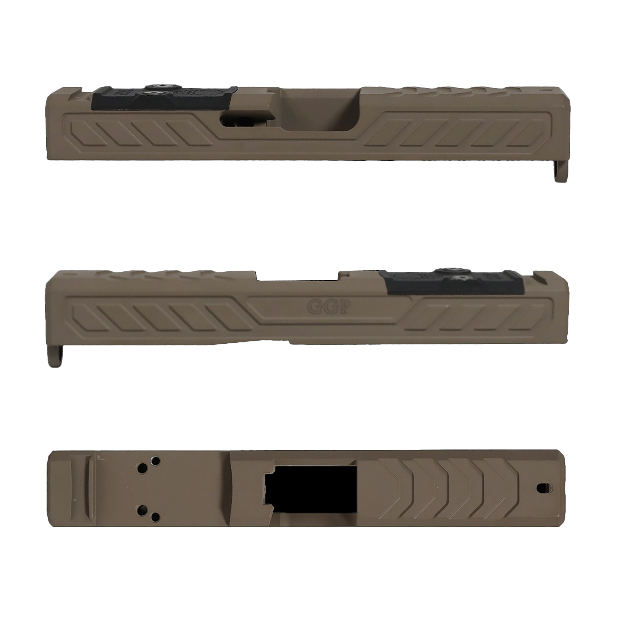 Grey Ghost Precision GREY GHOST PRECISION GGP-19 Stripped Slide Ver 6 FDE for Glock 19 Gen 5