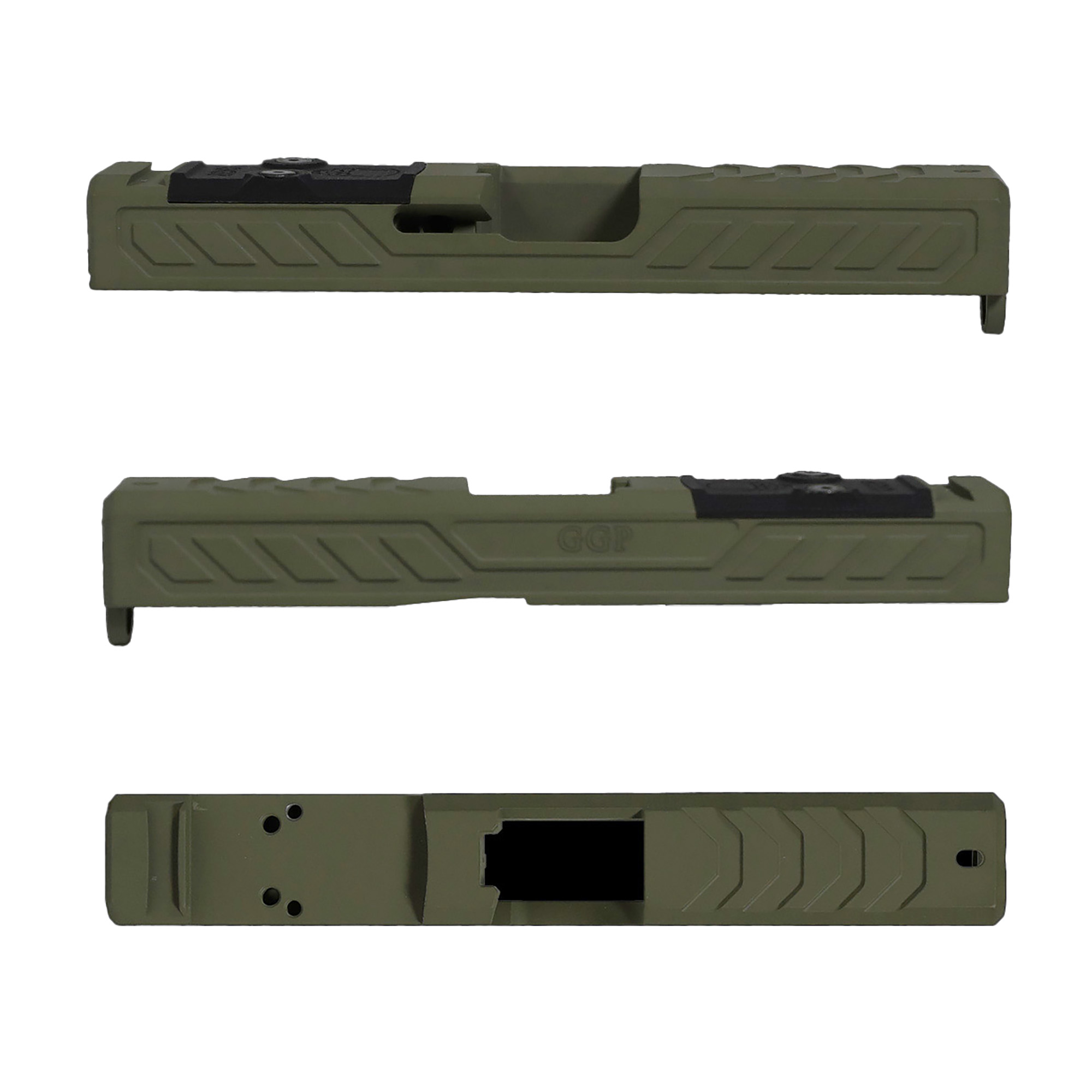 Grey Ghost Precision GREY GHOST PRECISION GGP-19 Stripped Slide Ver 6 ODG for Glock 19 Gen 5