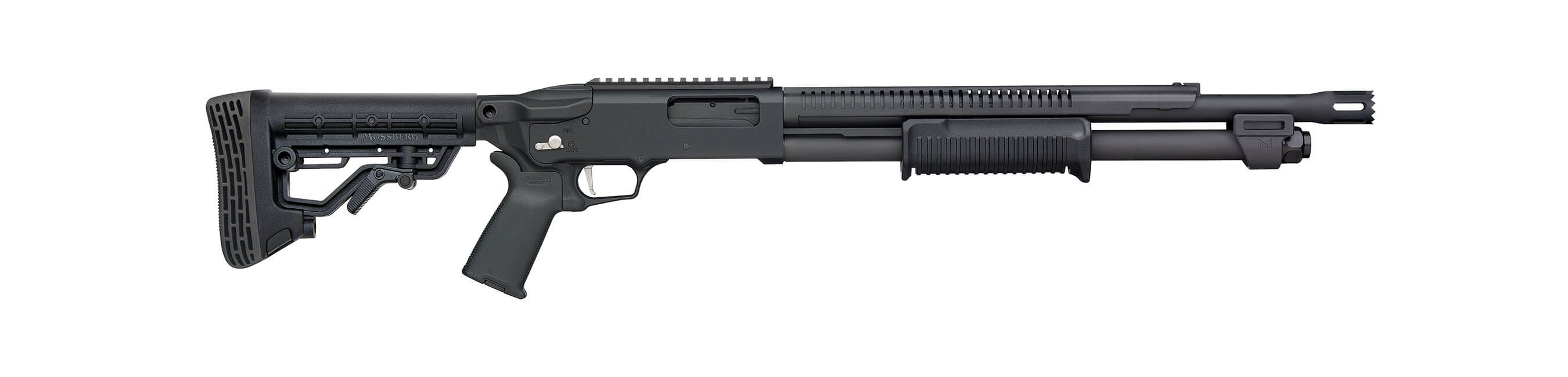 MOSSBERG 590R Stand-Off 12 Gauge 18.5" 6rd - Black