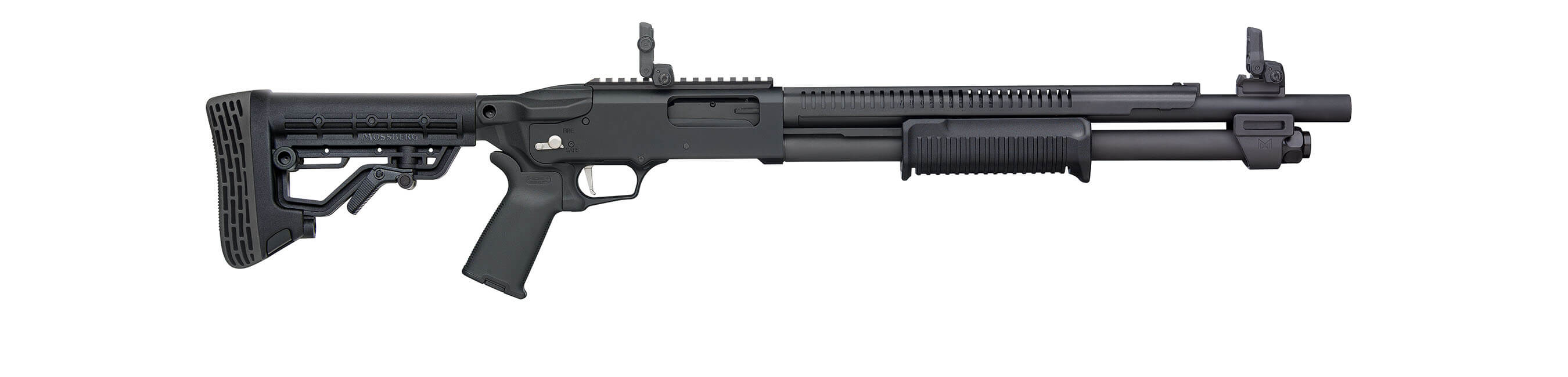 MOSSBERG 590R 12 Gauge 18.5" 6rd - Black