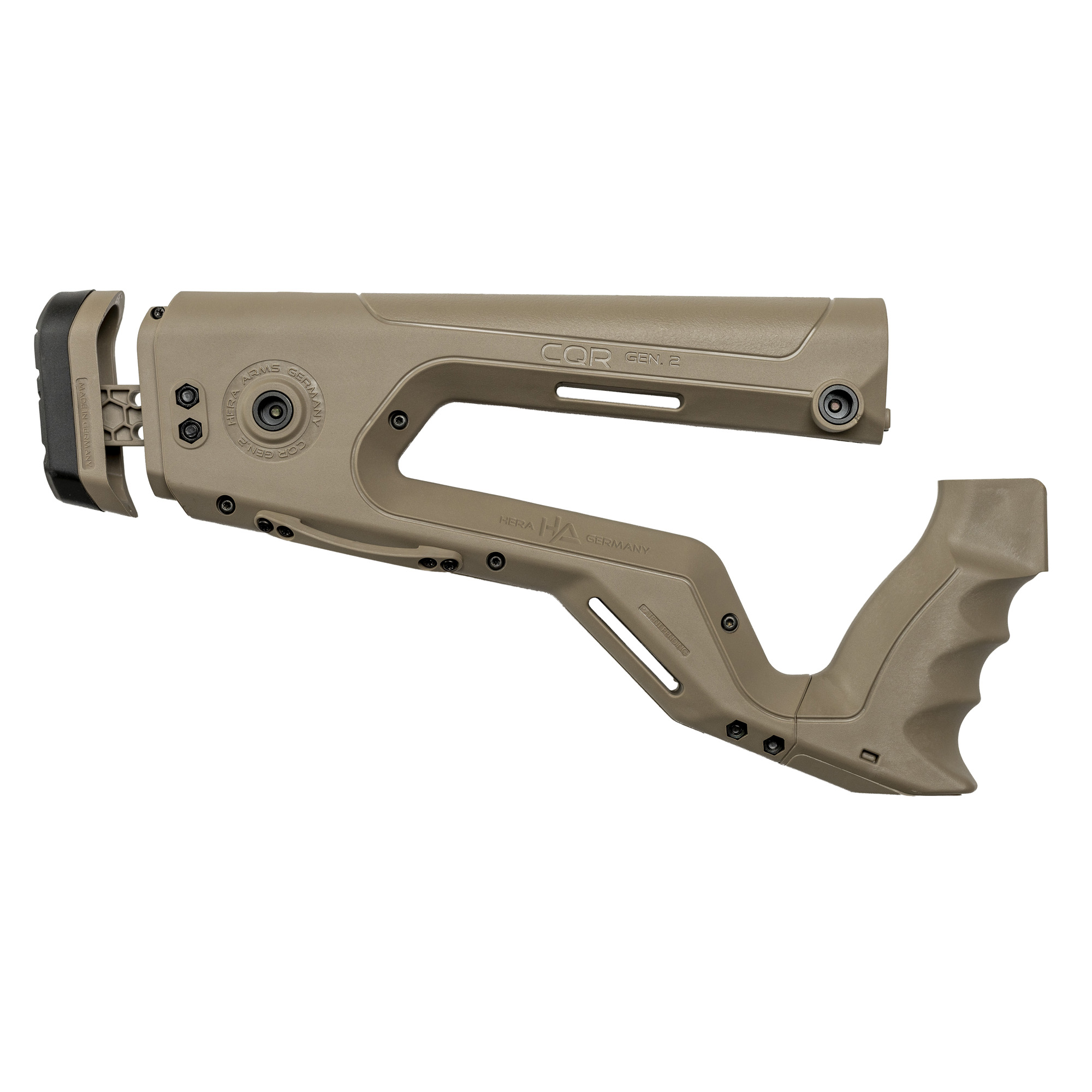 Hera Arms HERA USA CQR Buttstock Tan fits AR-15