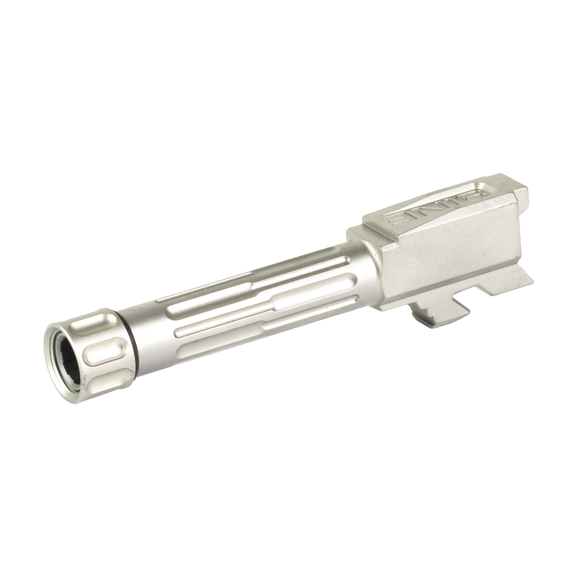 Lantac LANTAC 9INE Barrel Fluted 1/2-28 TB Glock 43/43x SS/Slvr