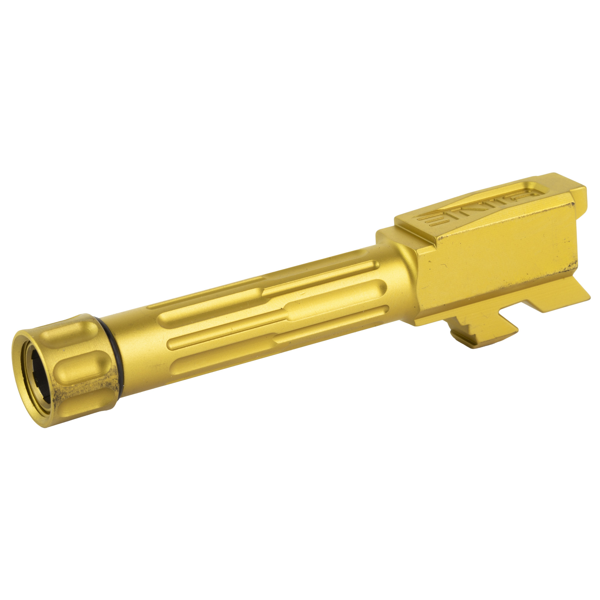 Lantac LANTAC 9INE Barrel Fluted 1/2-28 TB Glock 43/43x TiN/Brnz