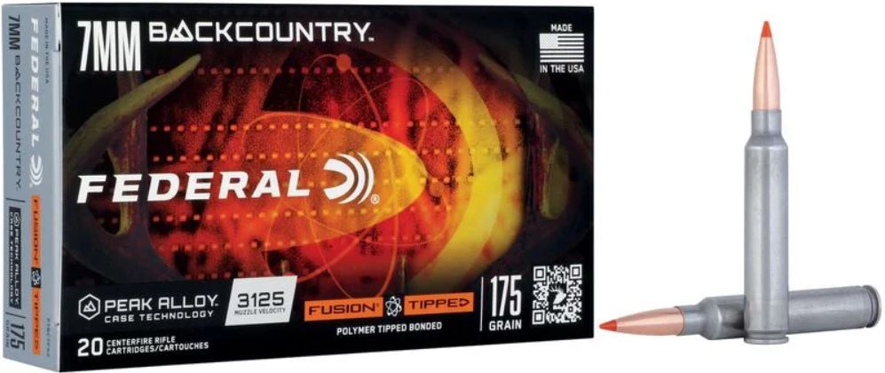 Federal P7BCEH1 BackCountry 7mm BC 195gr 20 Per Box/10 Case