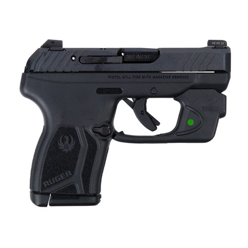RUGER LCP Max 380 ACP 28 10rd w Viridian E Series Green Laser  Black