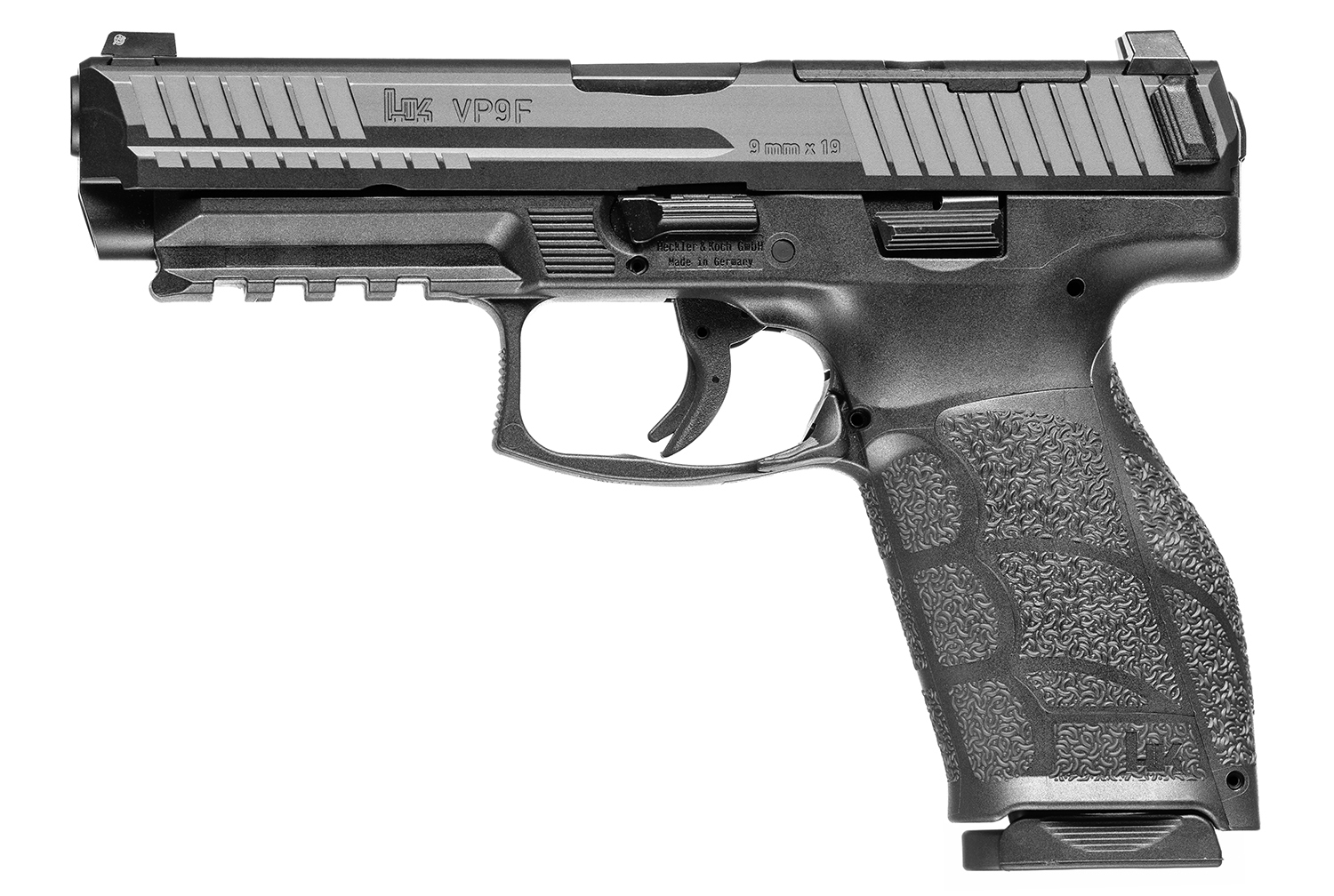 HK VP9A1 F 9mm Luger Pistol 4.53″ Black 81001064