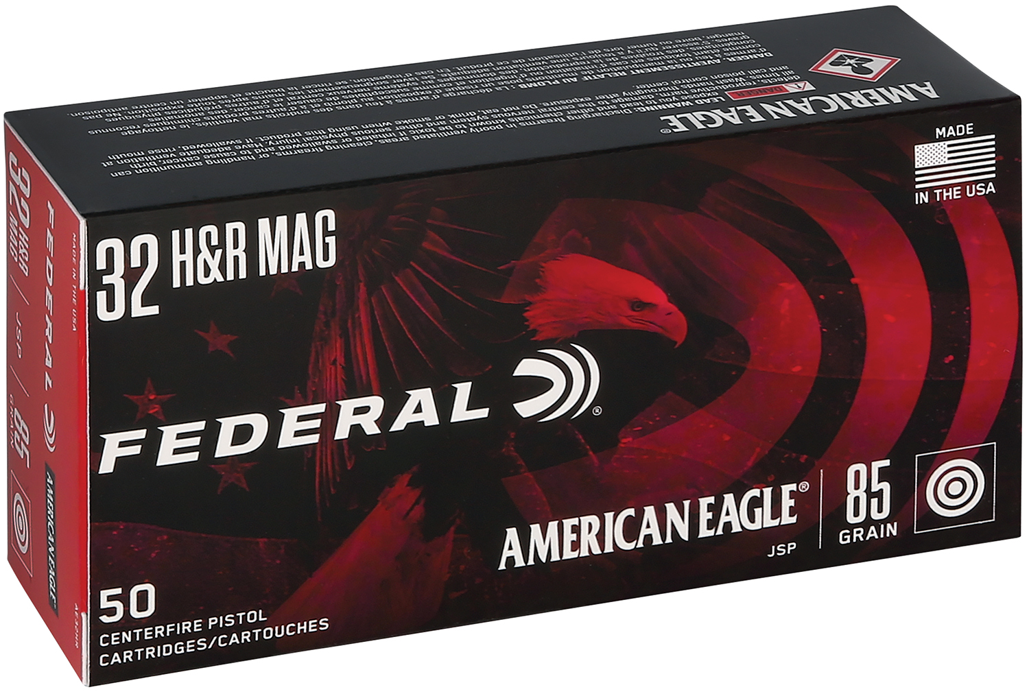 Federal FED AMERICAN EAGLE 32 H&R 85GR JSP 50/20