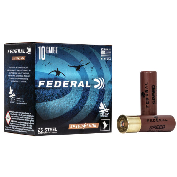 Federal FEDERAL AMMO 10Ga 3.5" 1 5/8oz BB & 2 1400 FPS Ultrasteel 25rd