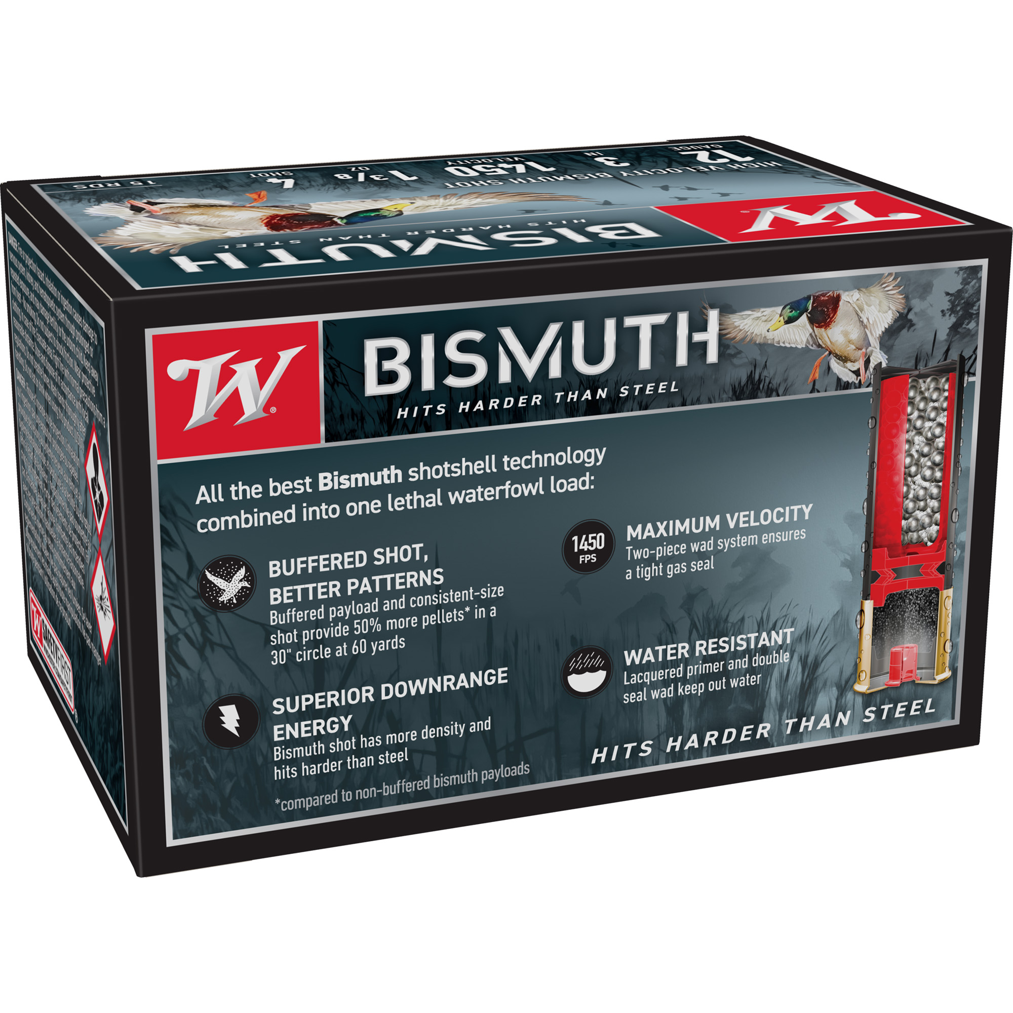 Winchester WINCHESTER AMMO 12Ga 3" #4 Bismuth 1-3/8oz 15rd