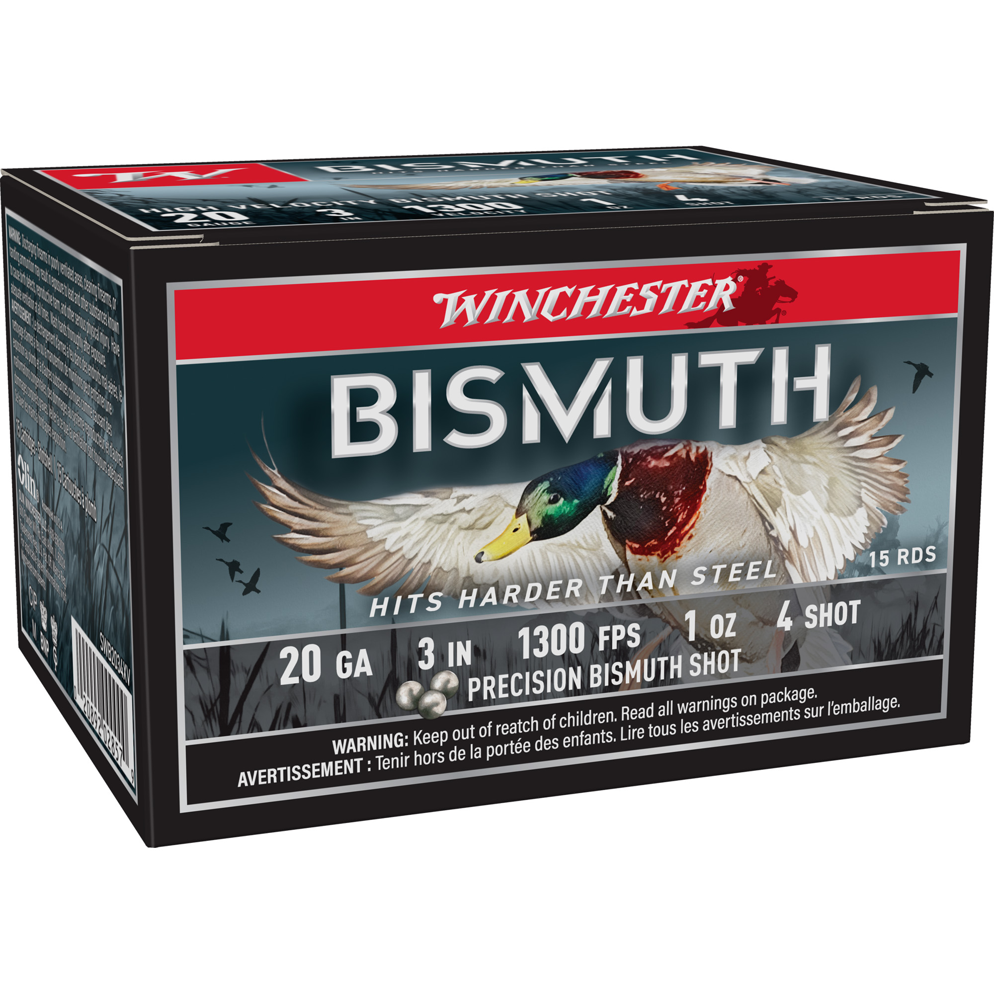 Winchester WINCHESTER AMMO 20Ga 3" #4 Bismuth 1oz 15rd