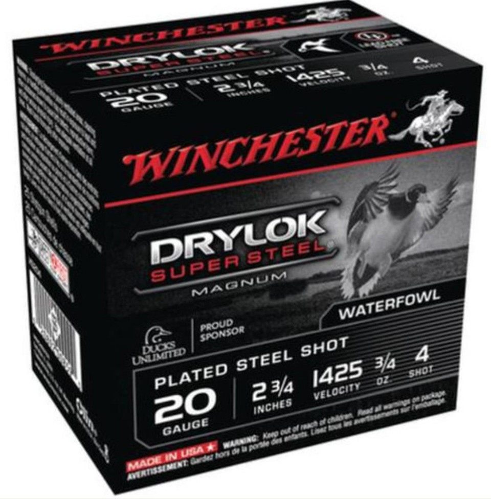 Winchester WINCHESTER AMMO 20Ga 2.75" #2 Drylok Steel Magnum 3/4oz 25rd