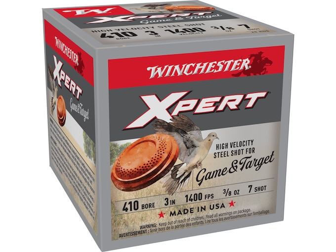 Winchester WINCHESTER AMMO 410Ga 3" #7 XPert HV Steel Game 3/8oz 25rd