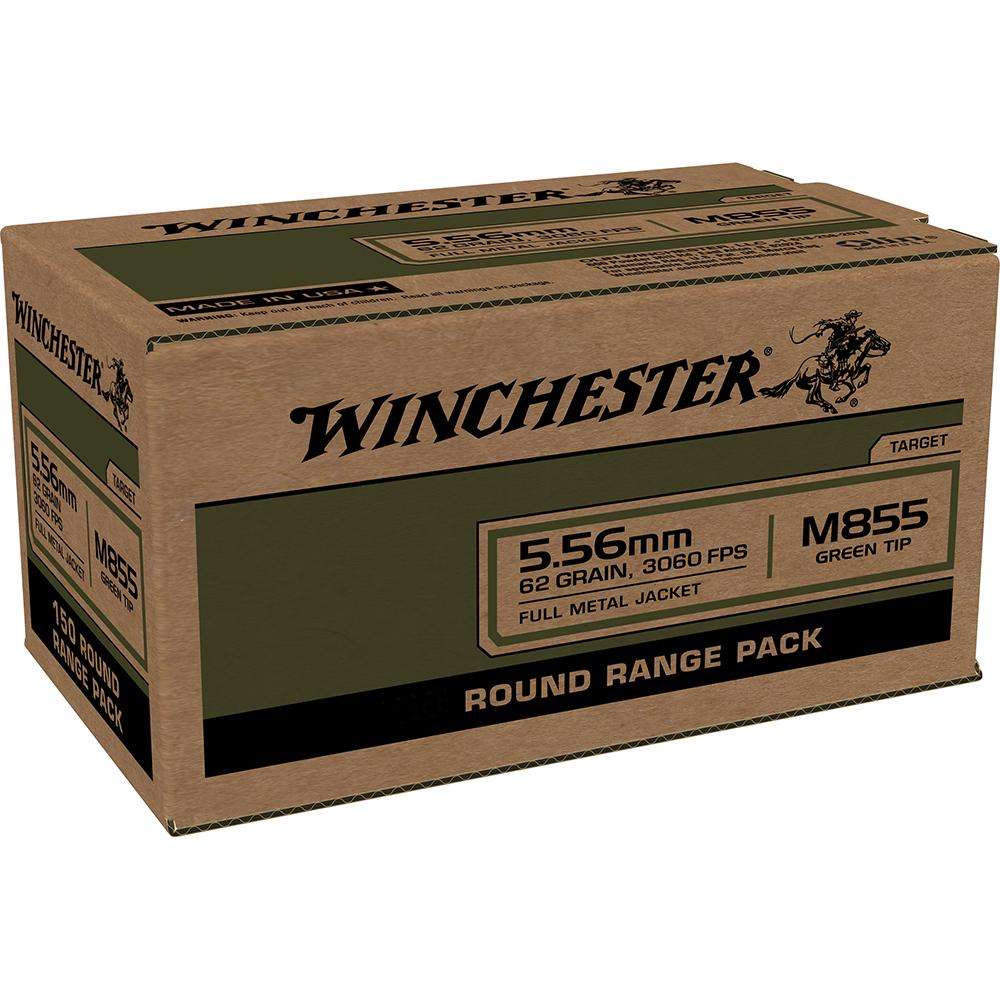 Winchester Repeating Arms Lake City 5.56mm M855 Green Tip 62gr FMJ 100 RD