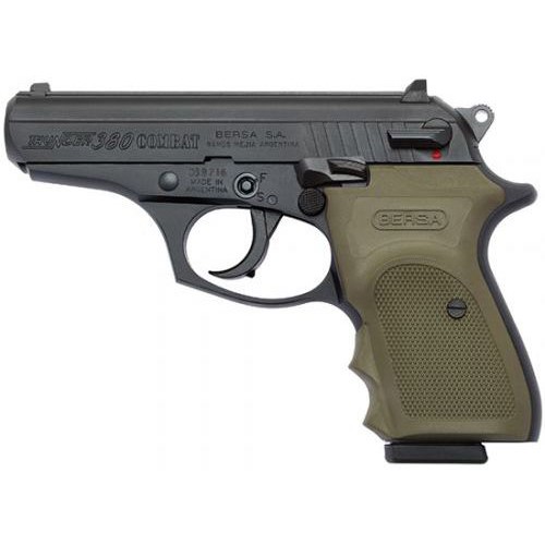 BERSA THUNDER 380 ACP 35 8rd  Black w Green Grips