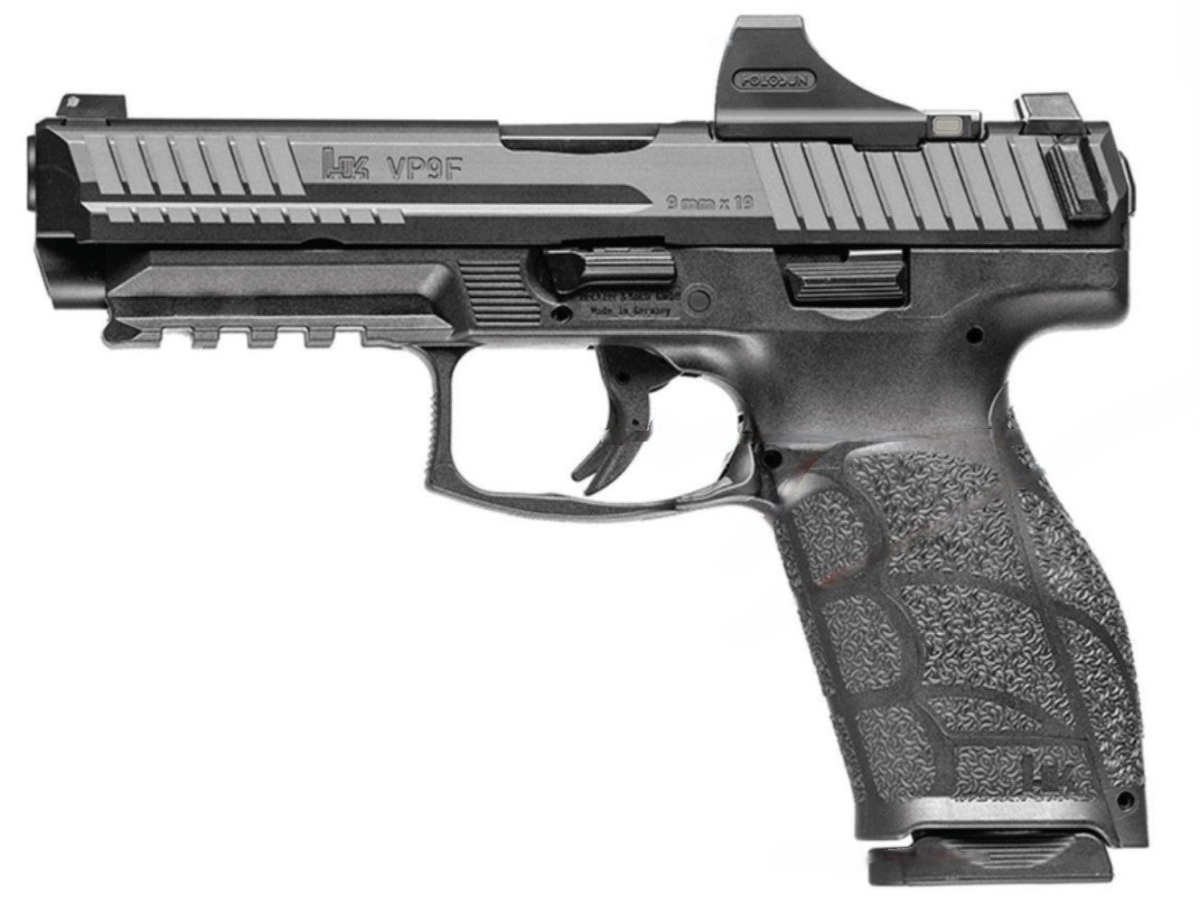 HK VP9A1 F w/Red Dot Full Size Frame 9mm Luger Pistol 20+1 4.53″ 81001123