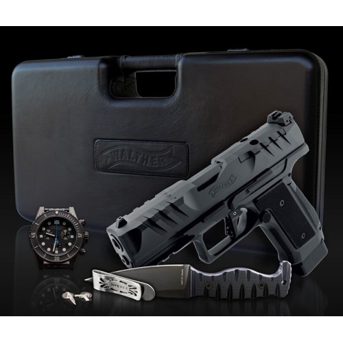 WALTHER ARMS Watch Pistol  Knife Collectors Set 9mm 4 18rd  Black
