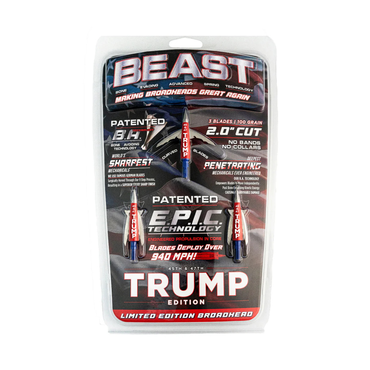 Bowmar Archery BOWMAR TRUMP 4547 BEAST 2.3" 100GR