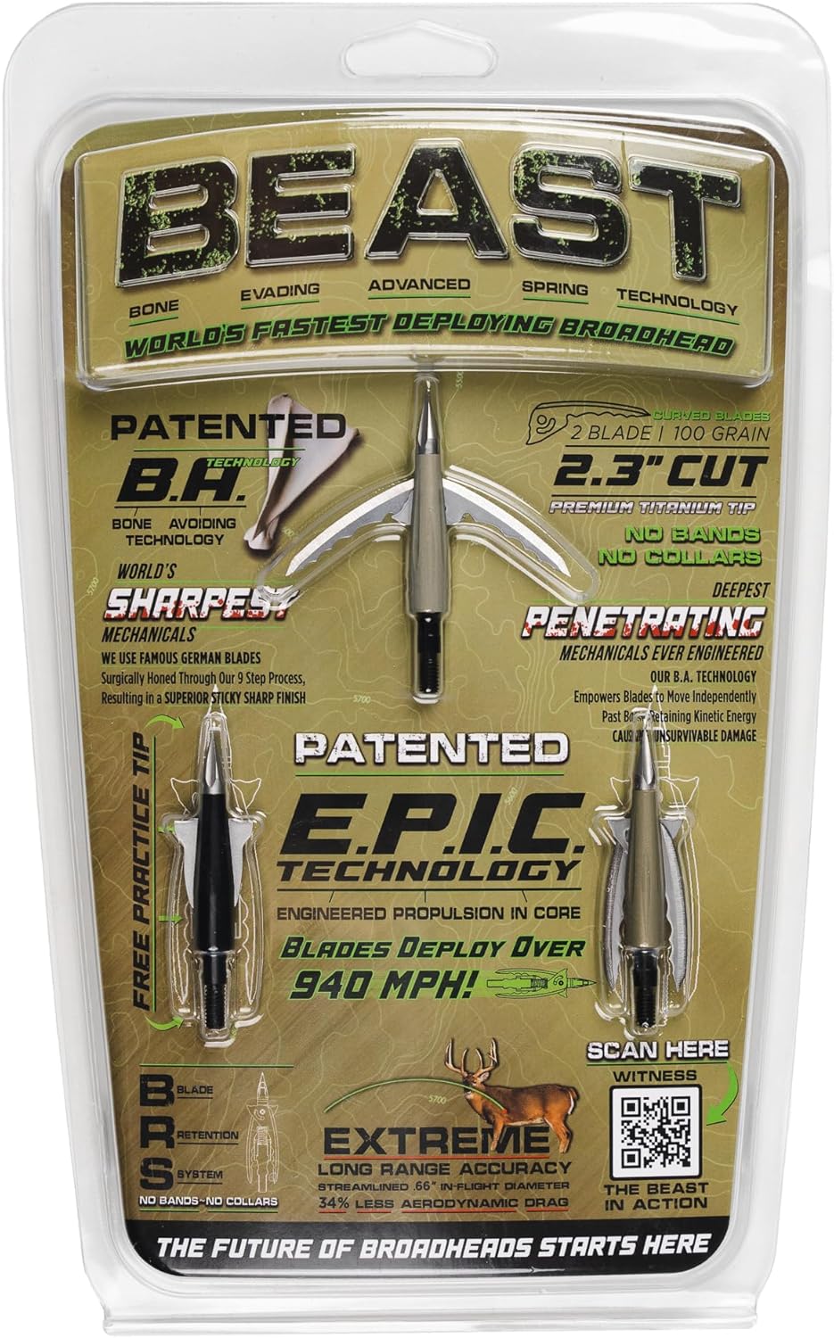 Bowmar Archery BOWMAR TRUMP 4547 BEAST 2.3" 125GR