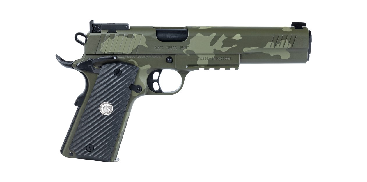EAA Girsan MC1911S Influencer 10mm 6" 9rd - Camo & OD Green