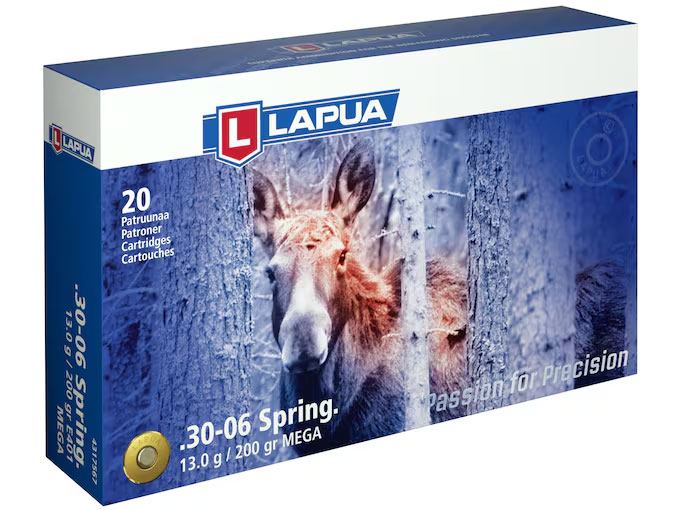 Lapua LAPUA AMMO 30-06 Springfield 200gr Mega Soft Point 20rd